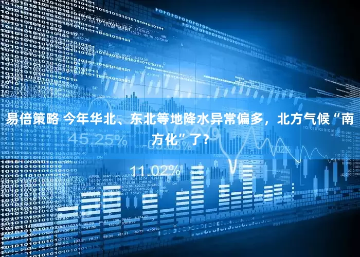易倍策略 今年华北、东北等地降水异常偏多，北方气候“南方化”了？